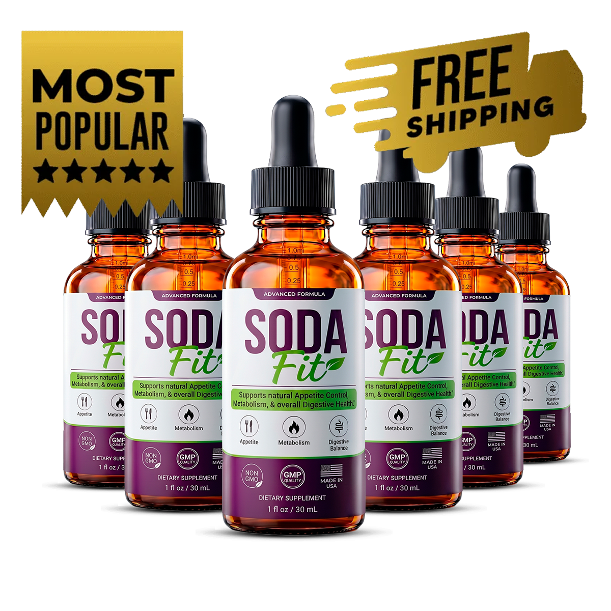 SodaFit 6 Bottles package